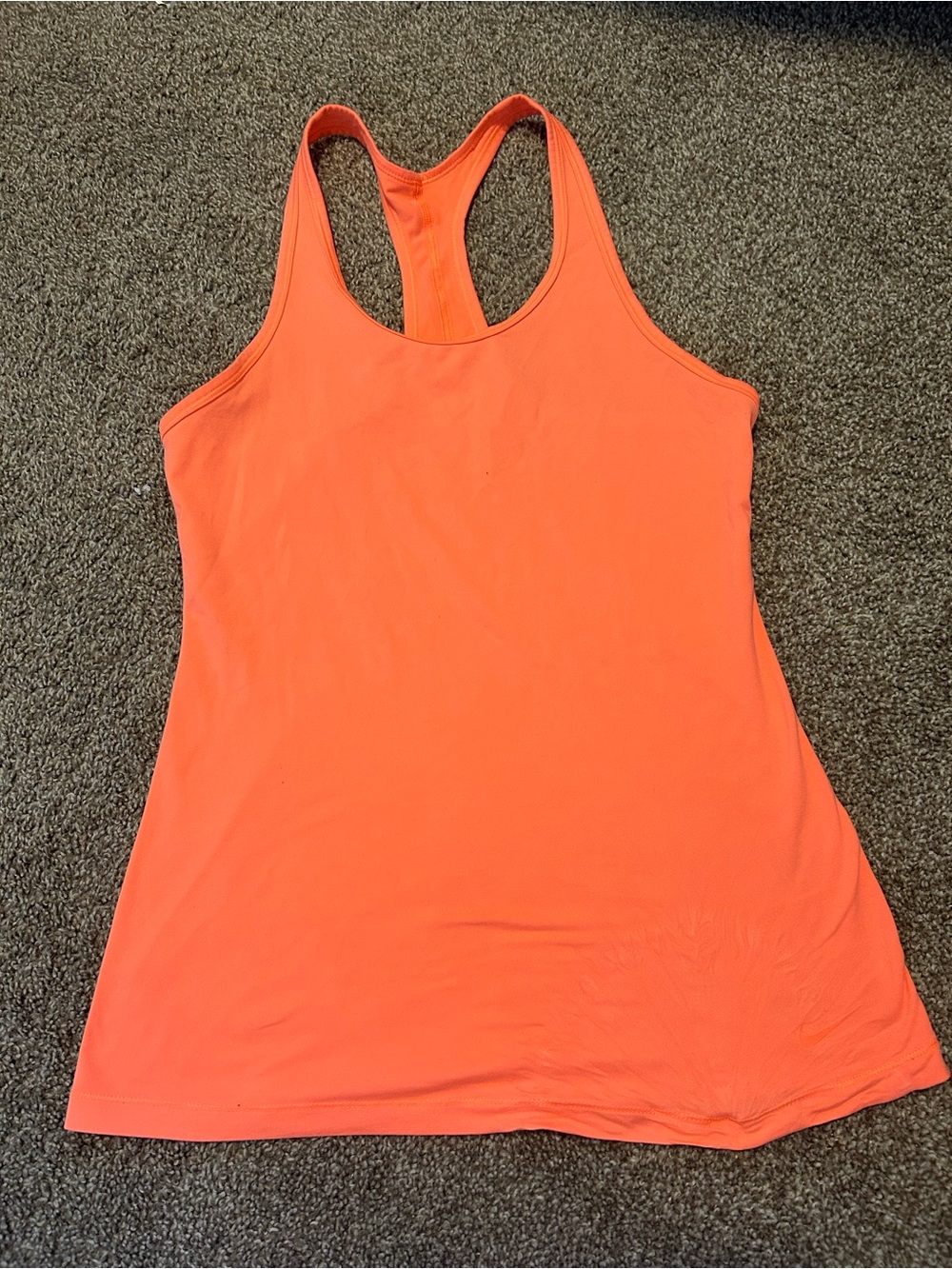 Nike Women's Sleeveless Racerback Tank Top - Orange